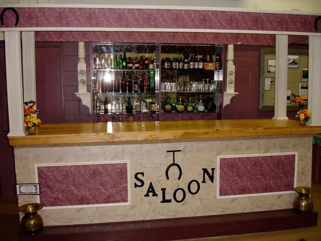 Saloon bar display at the museum